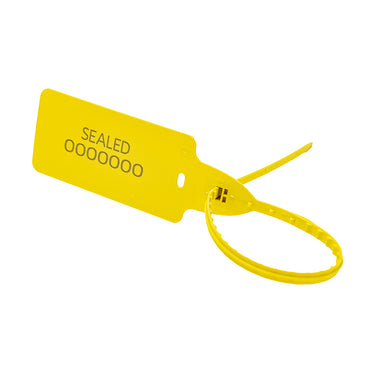VersaTight XL Flag Numbered Security Seal - Yellow